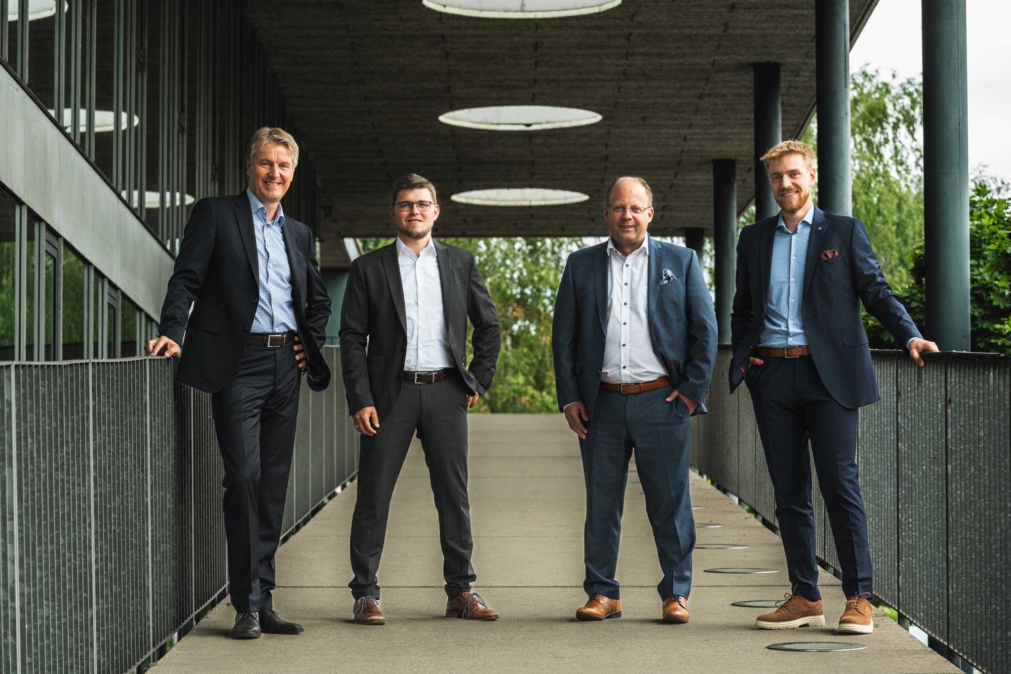 Foto: Die client4u-Eigentümer: Gerald Hübsch, Patrick Schoiswohl, Markus Gösweiner, Johannes Kainz